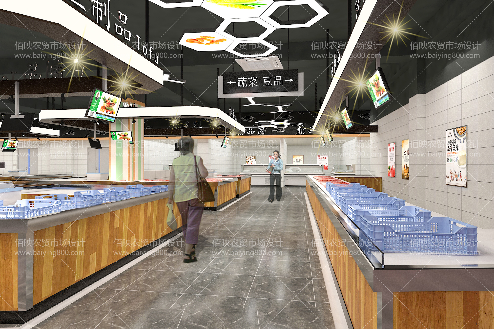 傳統(tǒng)菜市場設計改造，如何去告別臟亂差呢？