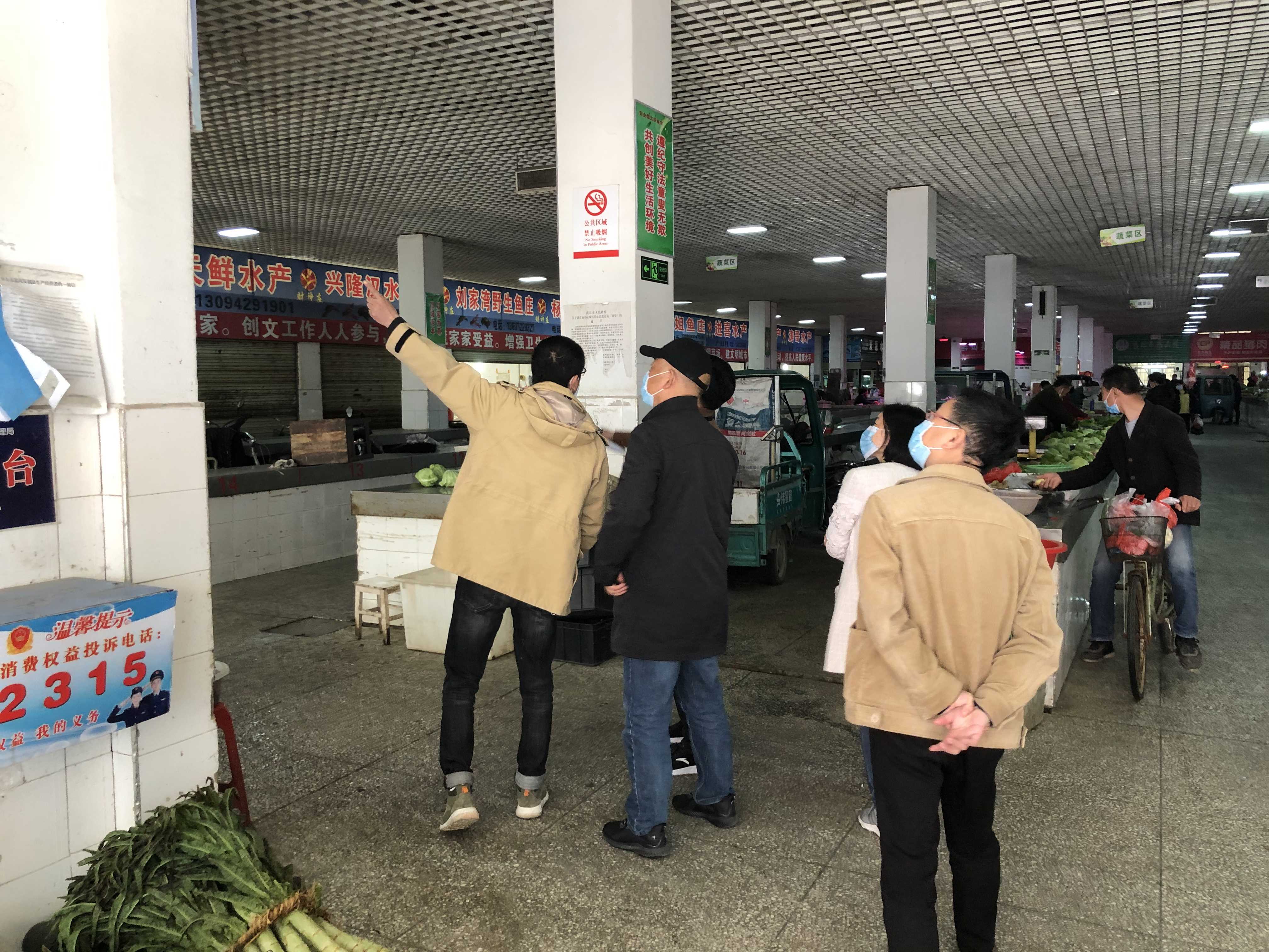 杭州佰映受邀考察湖北省潛江市的城區(qū)農(nóng)貿(mào)市場
